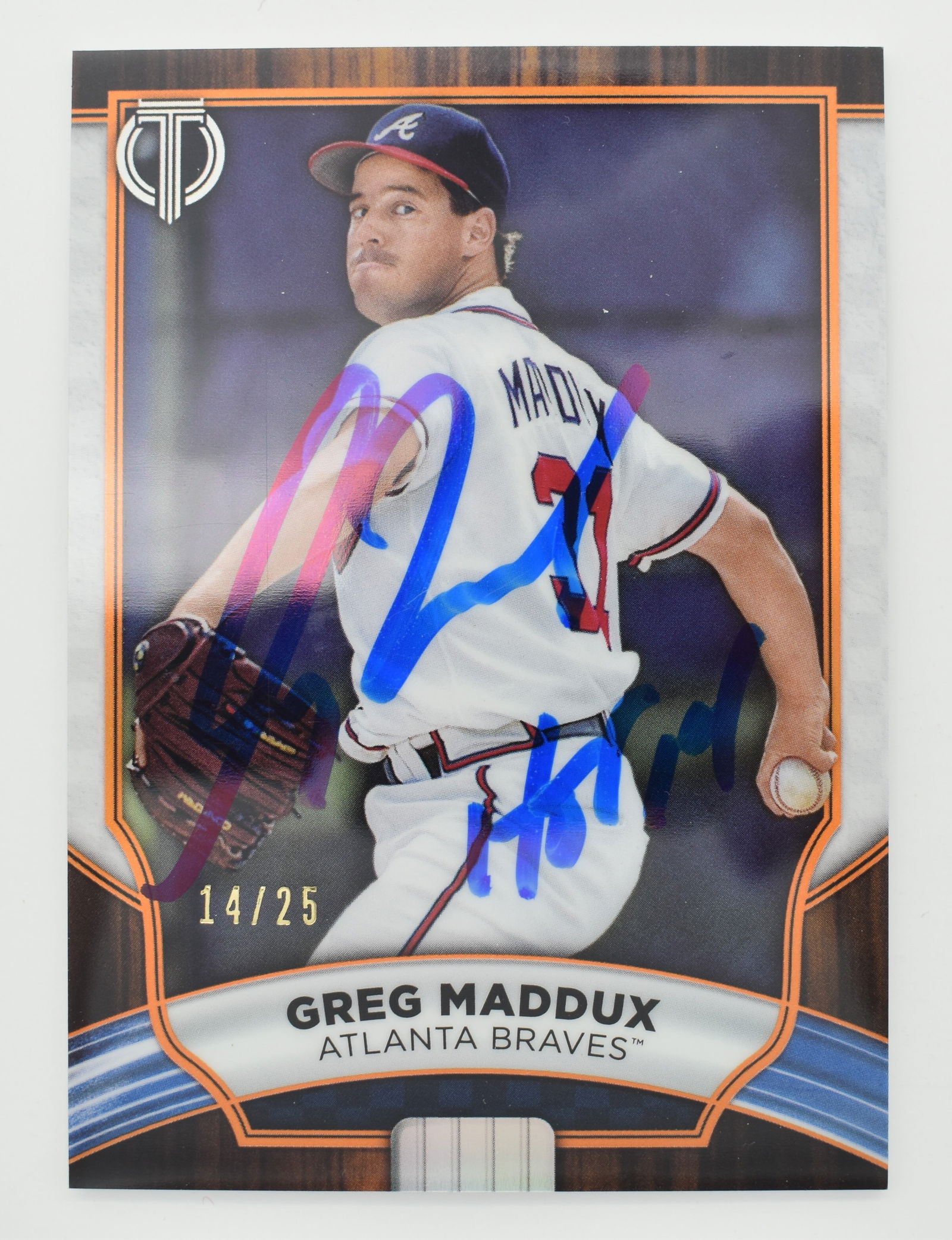 Greg Maddux signed 2022 Topps card (1 of 1)