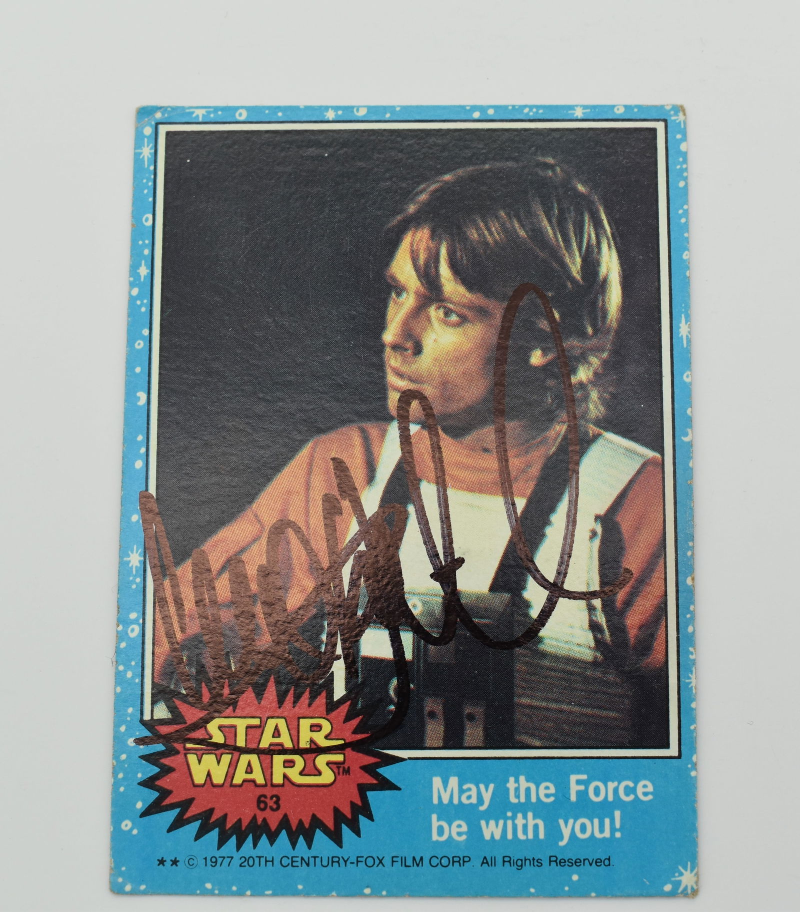 Mark Hamill signed 1977 card (1 of 1)
