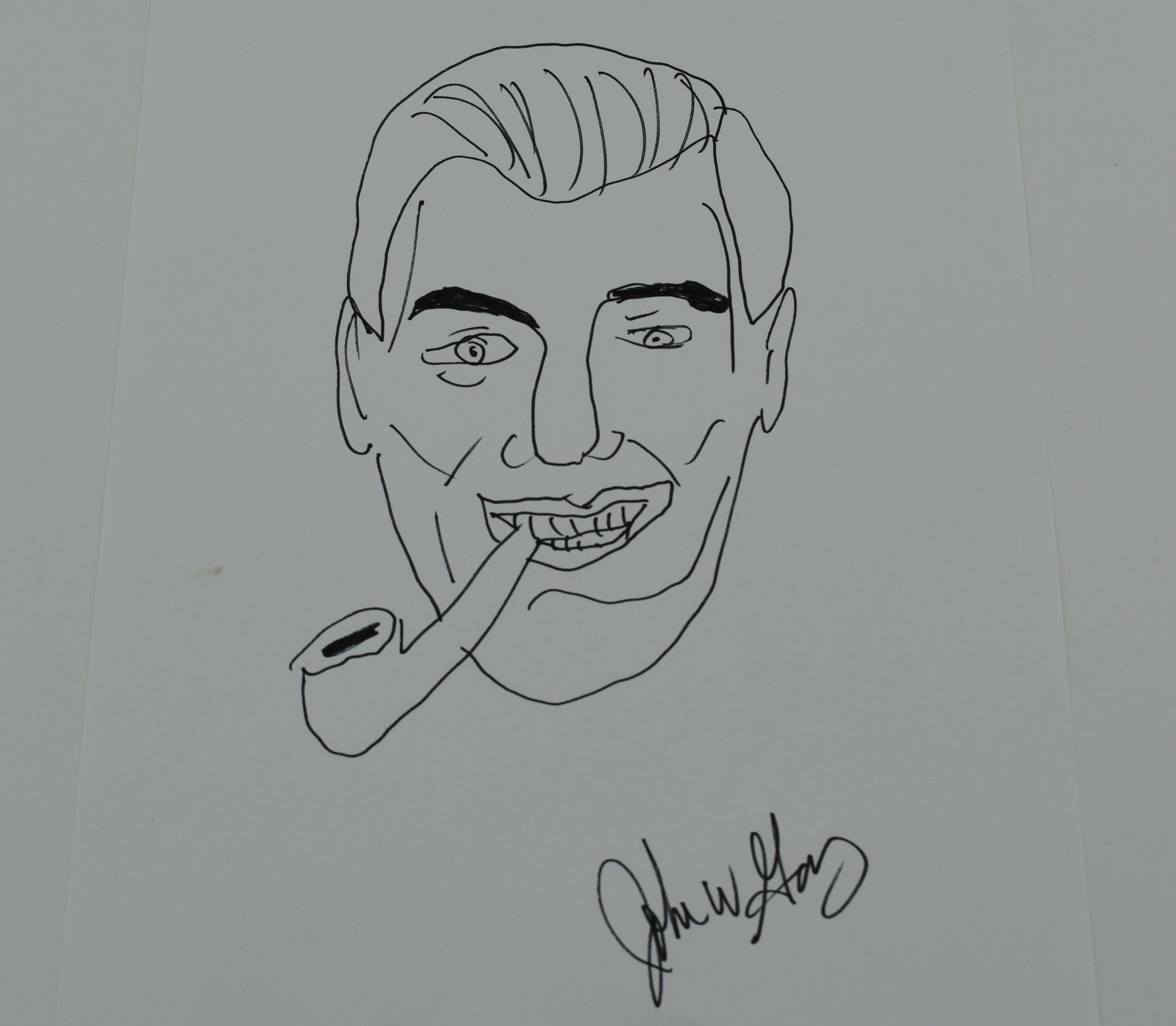 John Wayne Gacy autographed sketch (1 of 2)