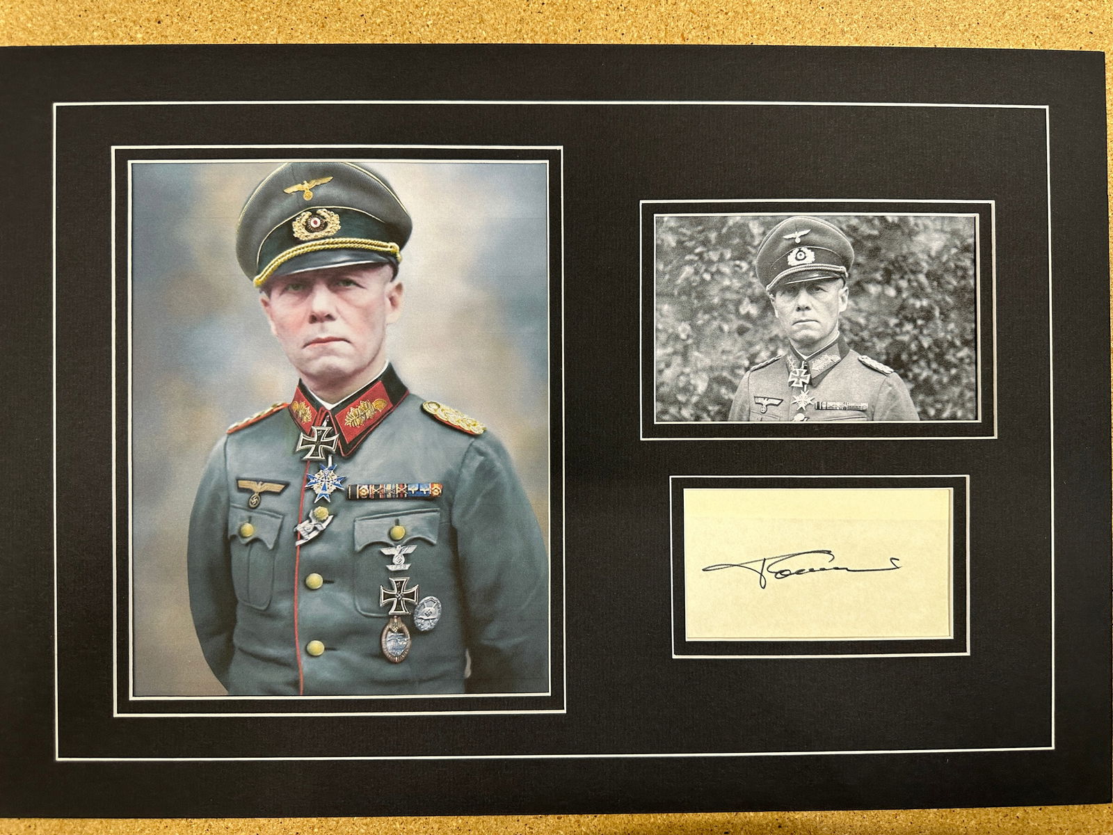 Rommell matted signature display (1 of 1)