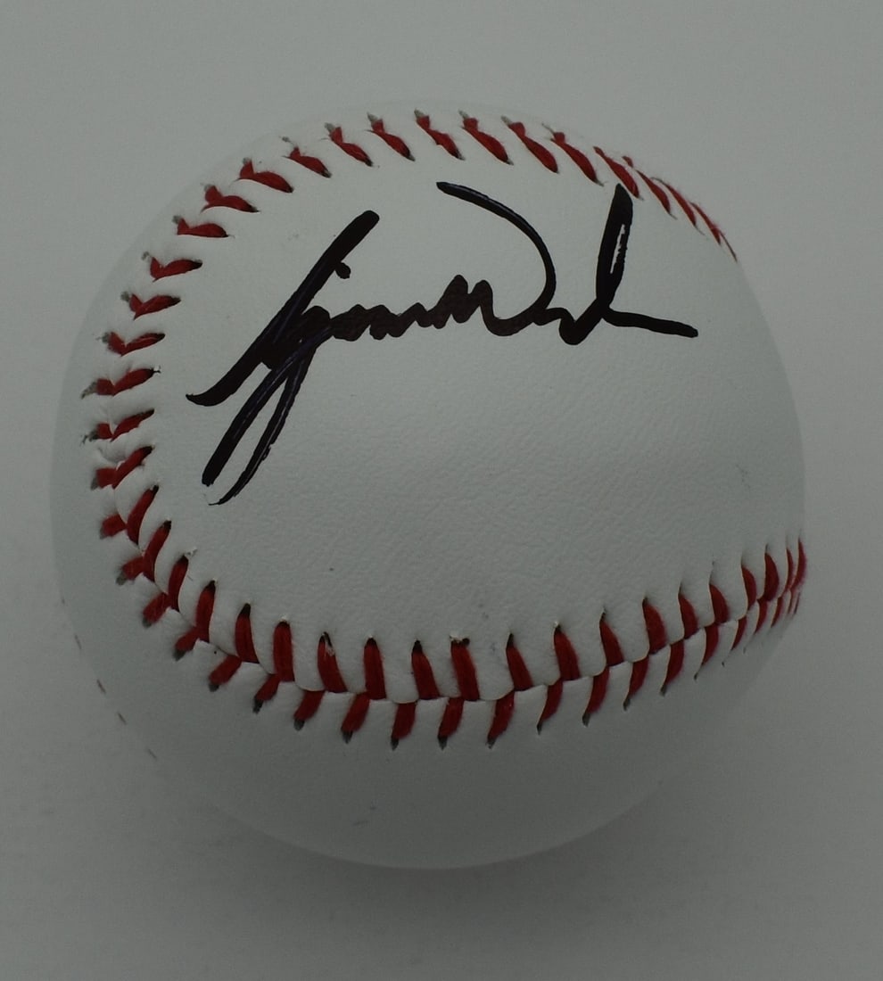 Tiger Woods autographed baseball: If you have any questions about an item, please message on LiveAuctioneers or send an email to bids@hiramsah.com . Displays listed are mockup photos unless listed differently in the description, Displ