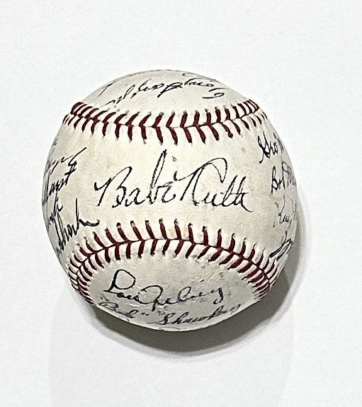 1927 New York Yankees Autographed Baseball! The Holy Grail! (1 of 5)