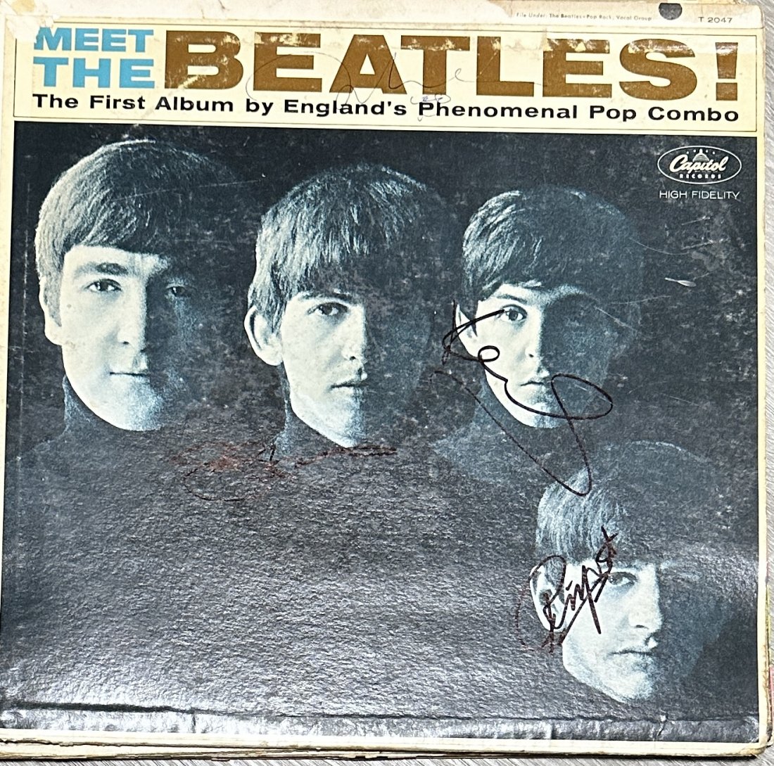 The Beatles Autographed Meet the Beatles Album (1 of 1)