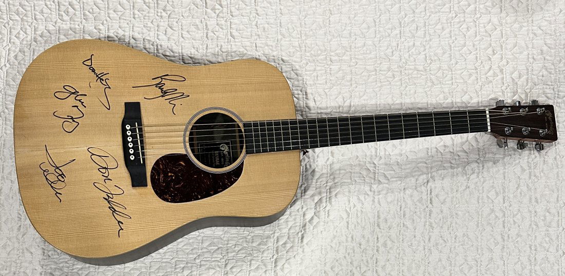 The Eagles Autographed Acoustic Guitar (1 of 1)
