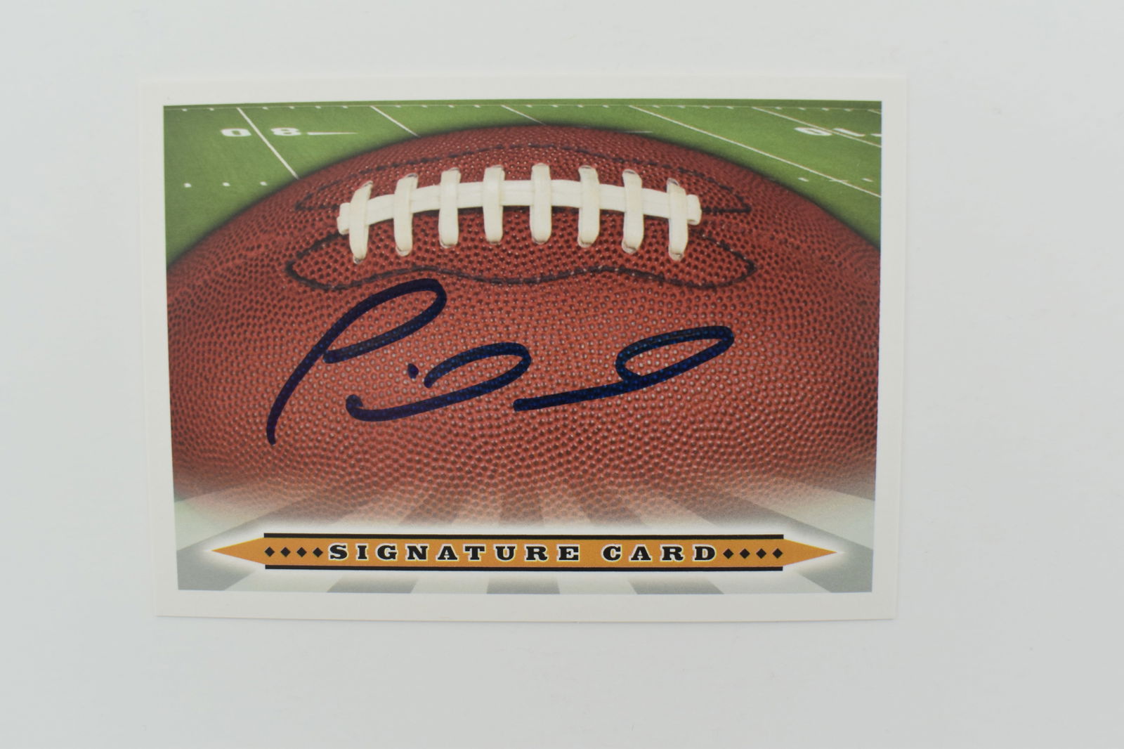 Patrick Mahomes autographed signature card (1 of 1)