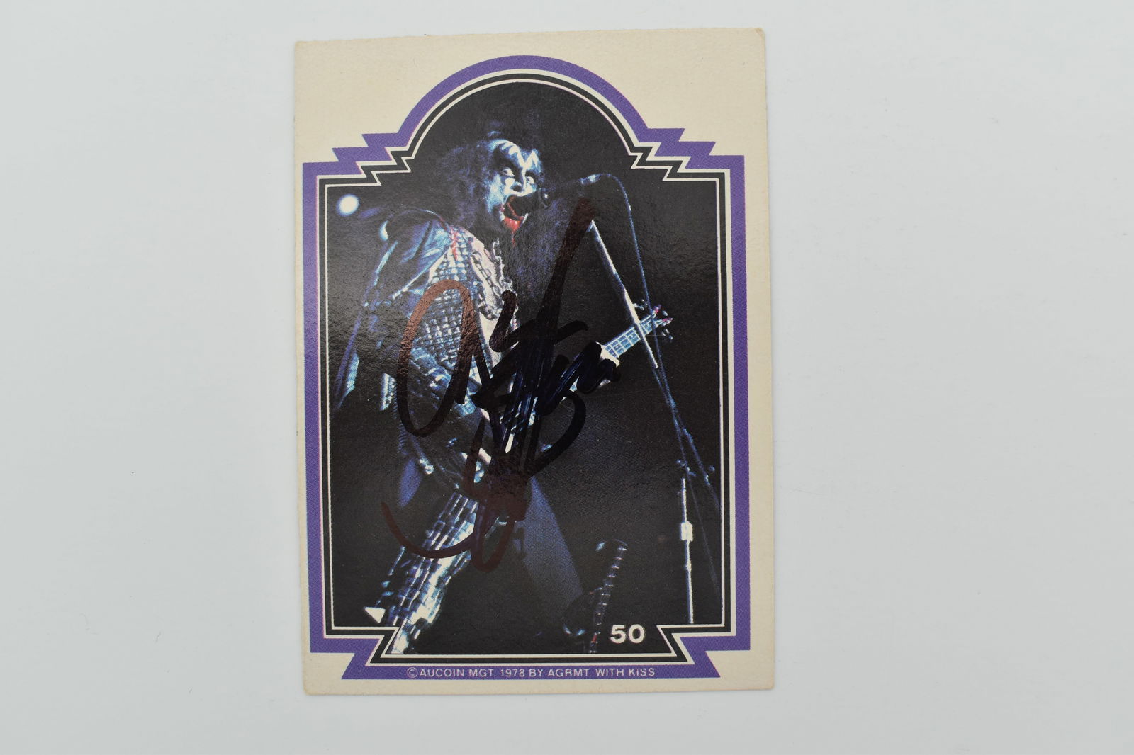Gene Simmons autographed 1978 card (1 of 1)