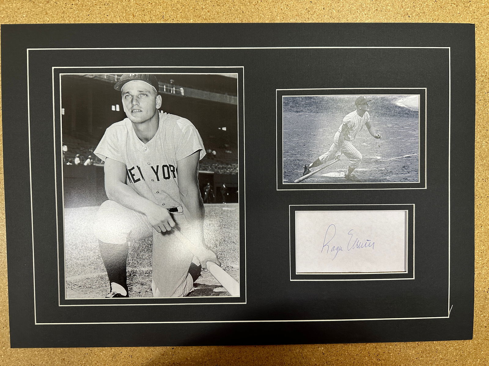Roger Maris matted autograph and photo Display (1 of 1)