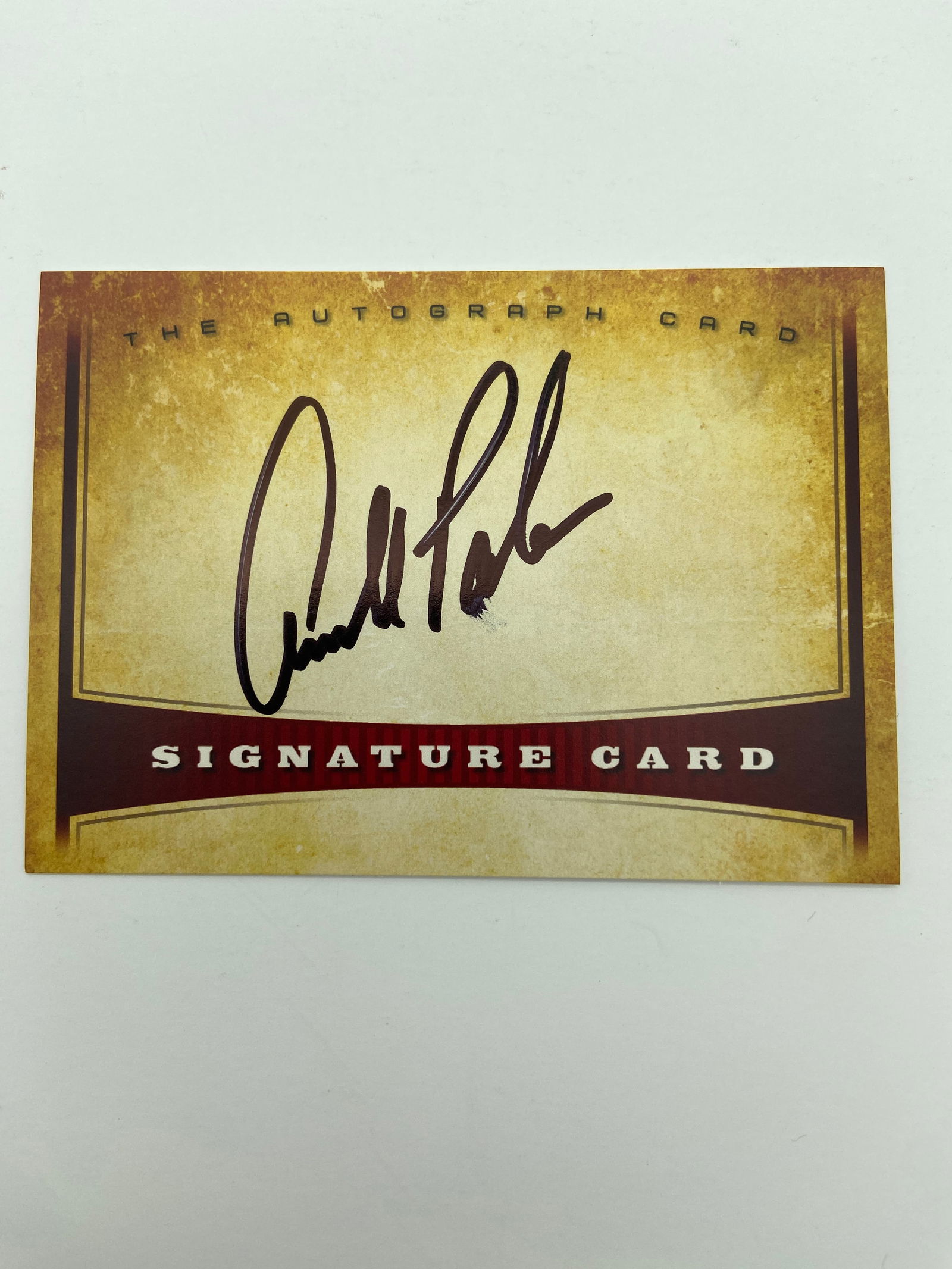 Arnold Palmer autographed card (1 of 1)
