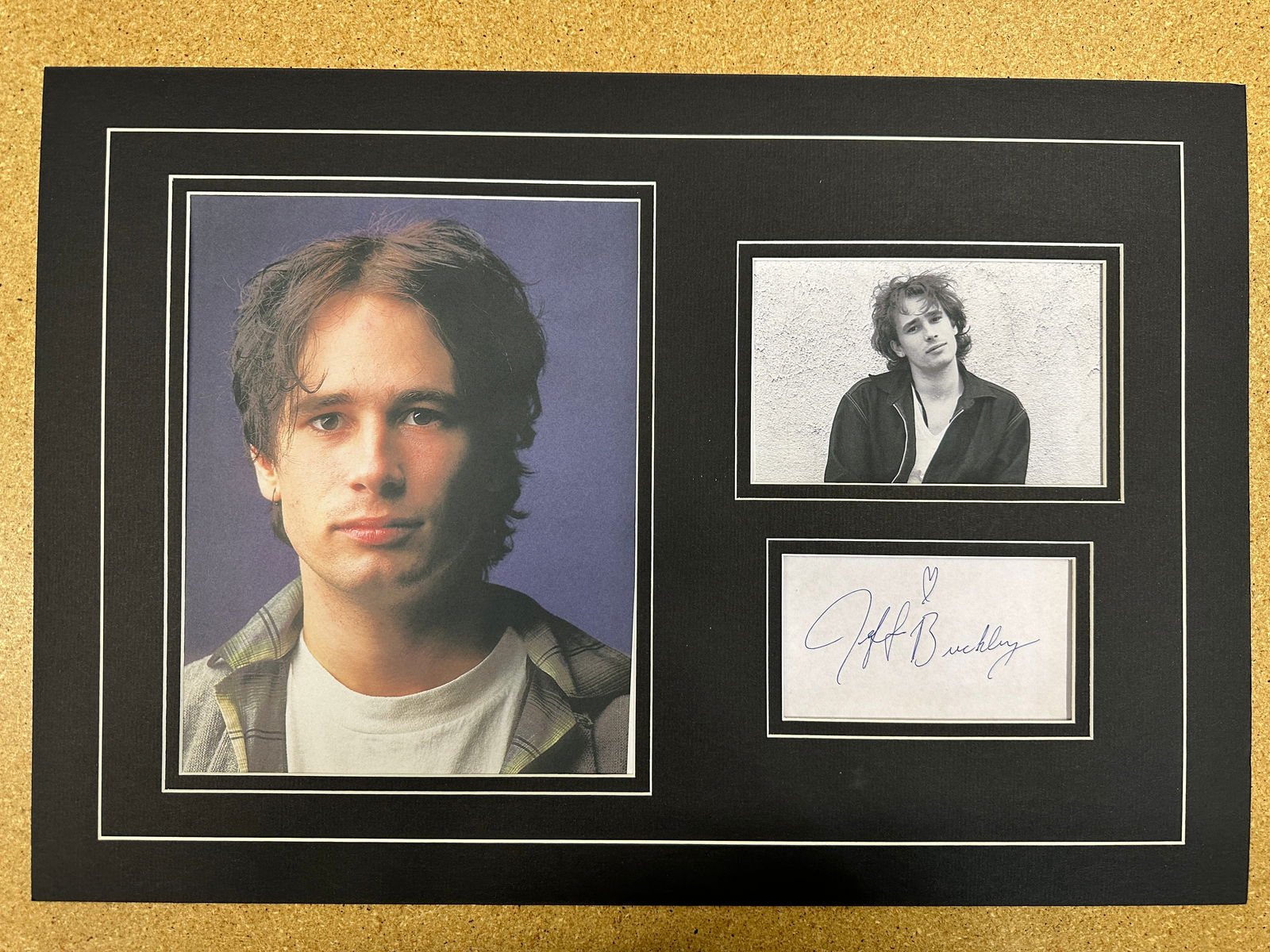 Jeff Buckley matted autograph & photo Display (1 of 1)