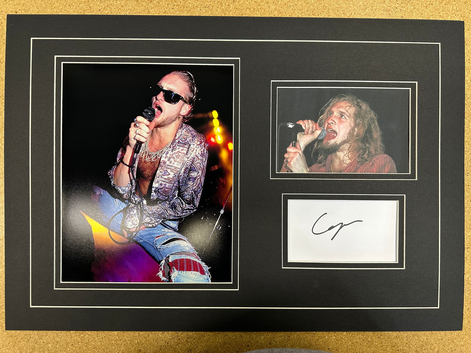 Layne Staley matted autograph & photo Display: If you have any questions about an item, please message on LiveAuctioneers or send an email to bids@hiramsah.com . Displays listed are mockup photos unless listed differently in the description, Displ