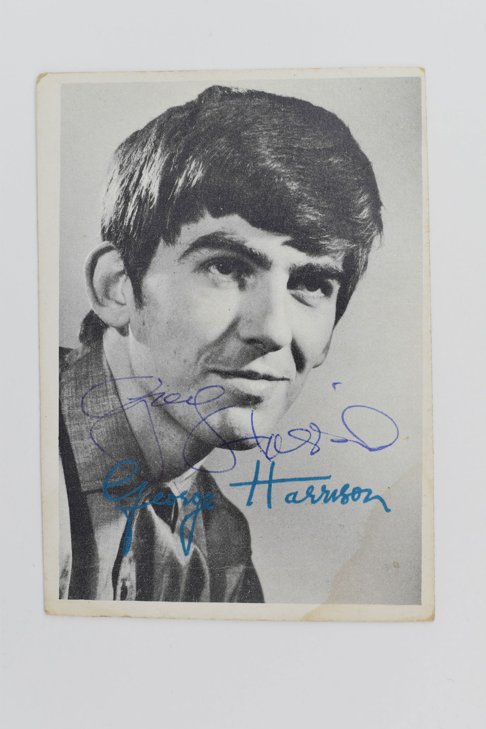 George Harrison autographed card (1 of 1)