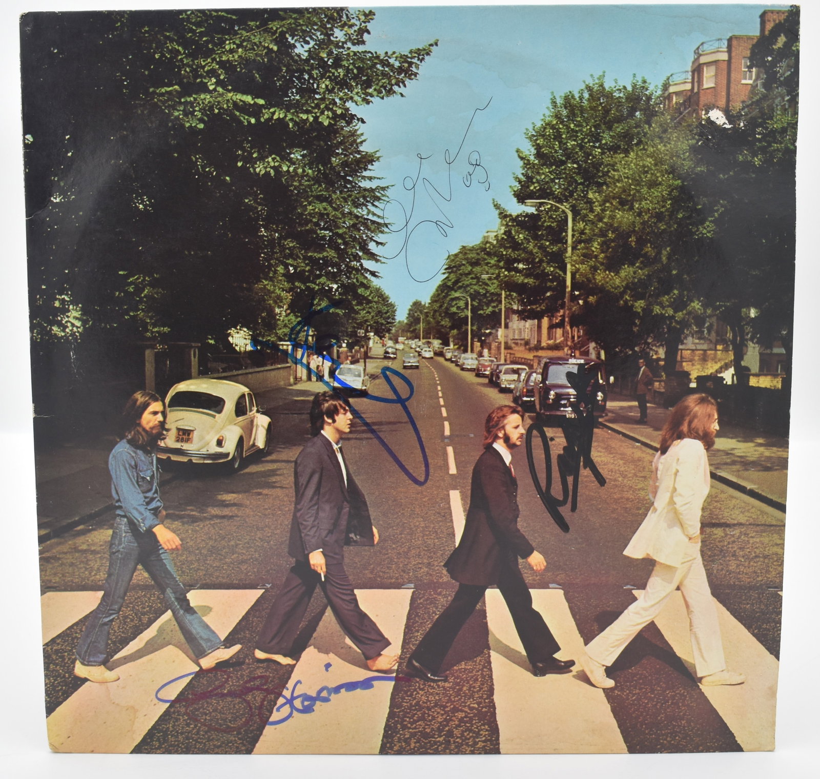 Beatles autographed album cover ALL 4!: If you have any questions about an item, please message on LiveAuctioneers or send an email to bids@hiramsah.com . Displays listed are mockup photos unless listed differently in the description, Displ
