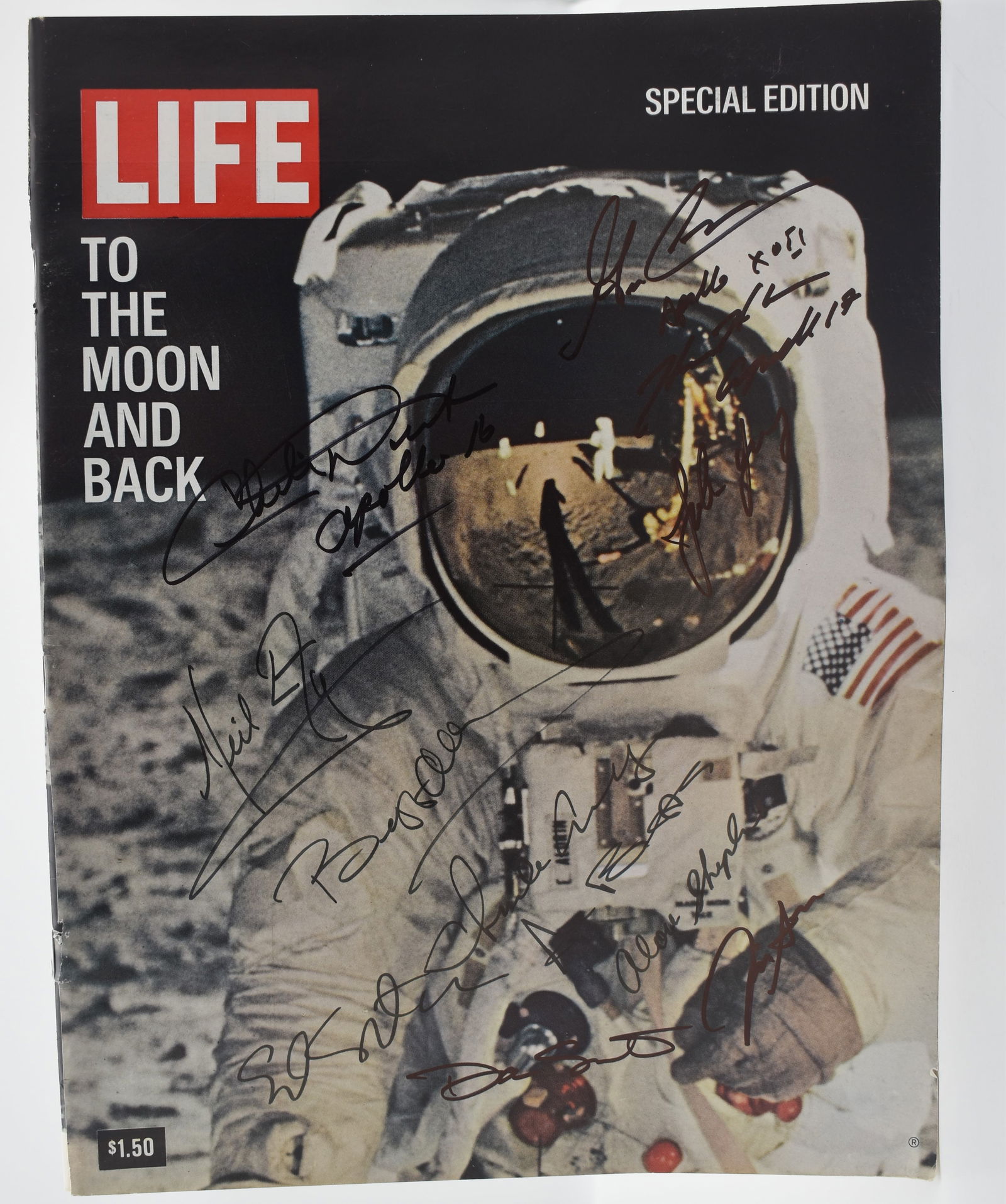 ALL 12 Moonwalkers autographed Life magazine (1 of 1)
