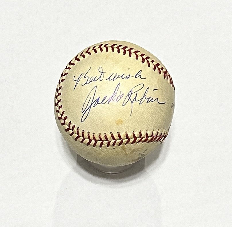 Jackie Robinson Autographed Baseball (1 of 1)