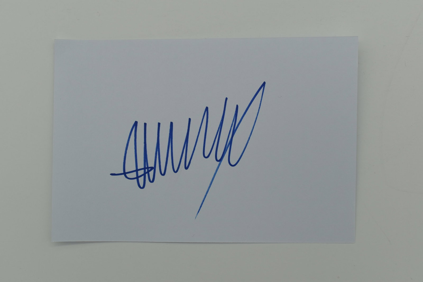 Donald Trump autographed card: If you have any questions about an item, please message on LiveAuctioneers or send an email to bids@hiramsah.com . Displays listed are mockup photos unless listed differently in the description, Displ