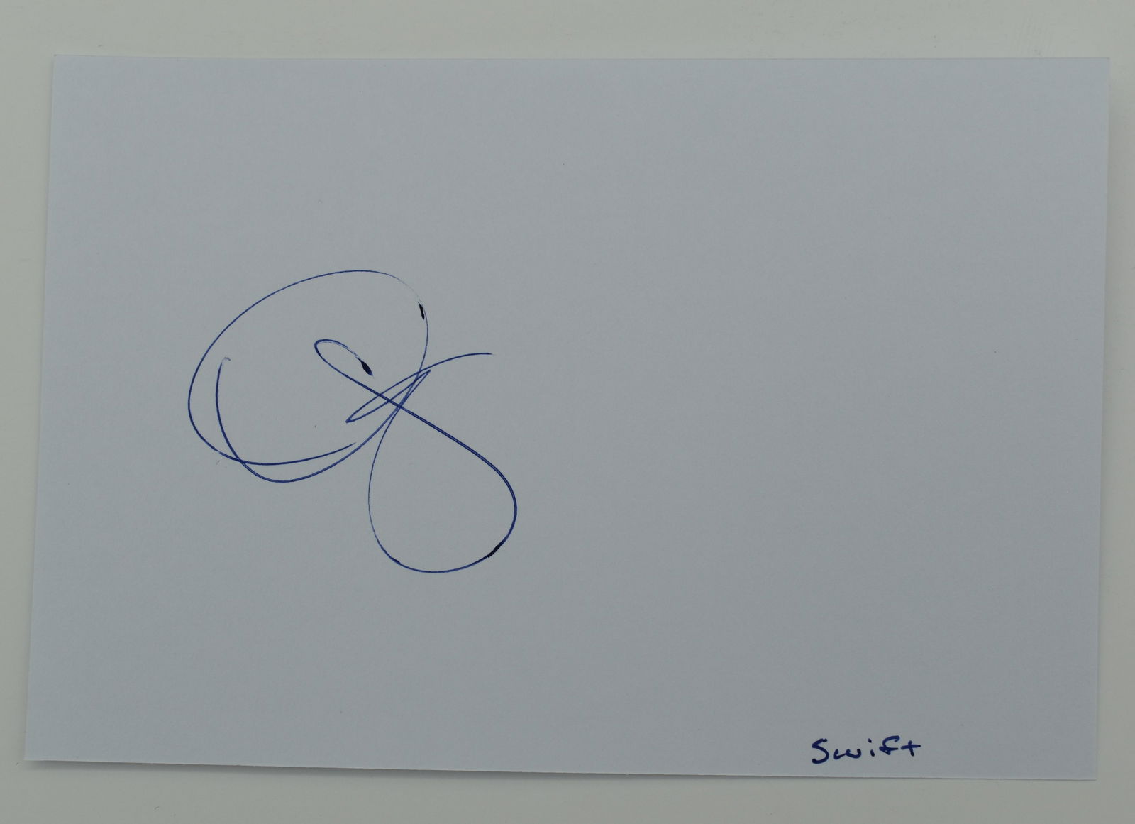 Taylor Swift autographed card (1 of 1)