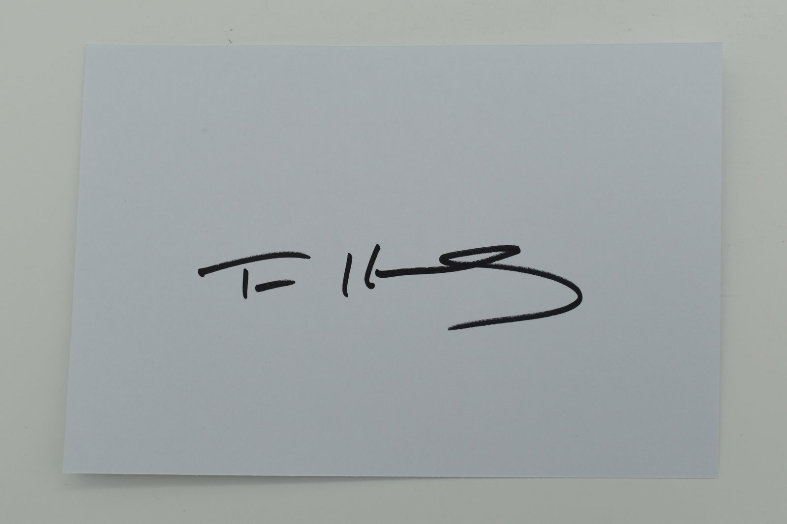 Tom Hanks autographed card (1 of 1)