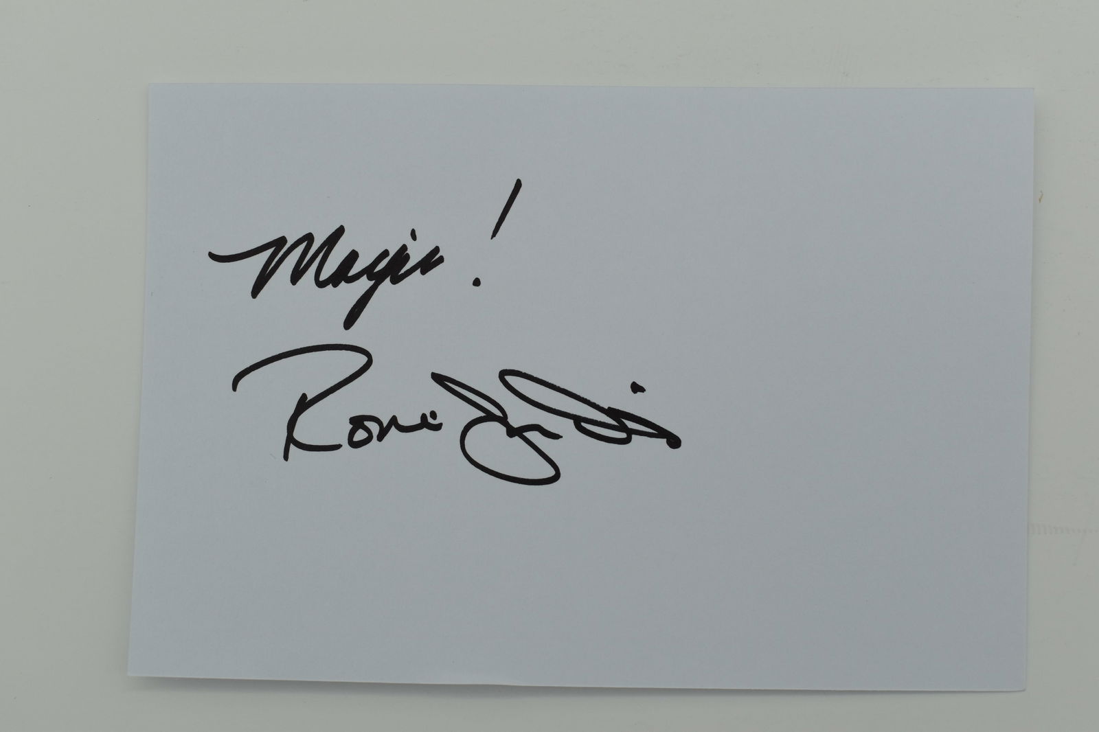 Ronnie James Dio autographed card (1 of 1)