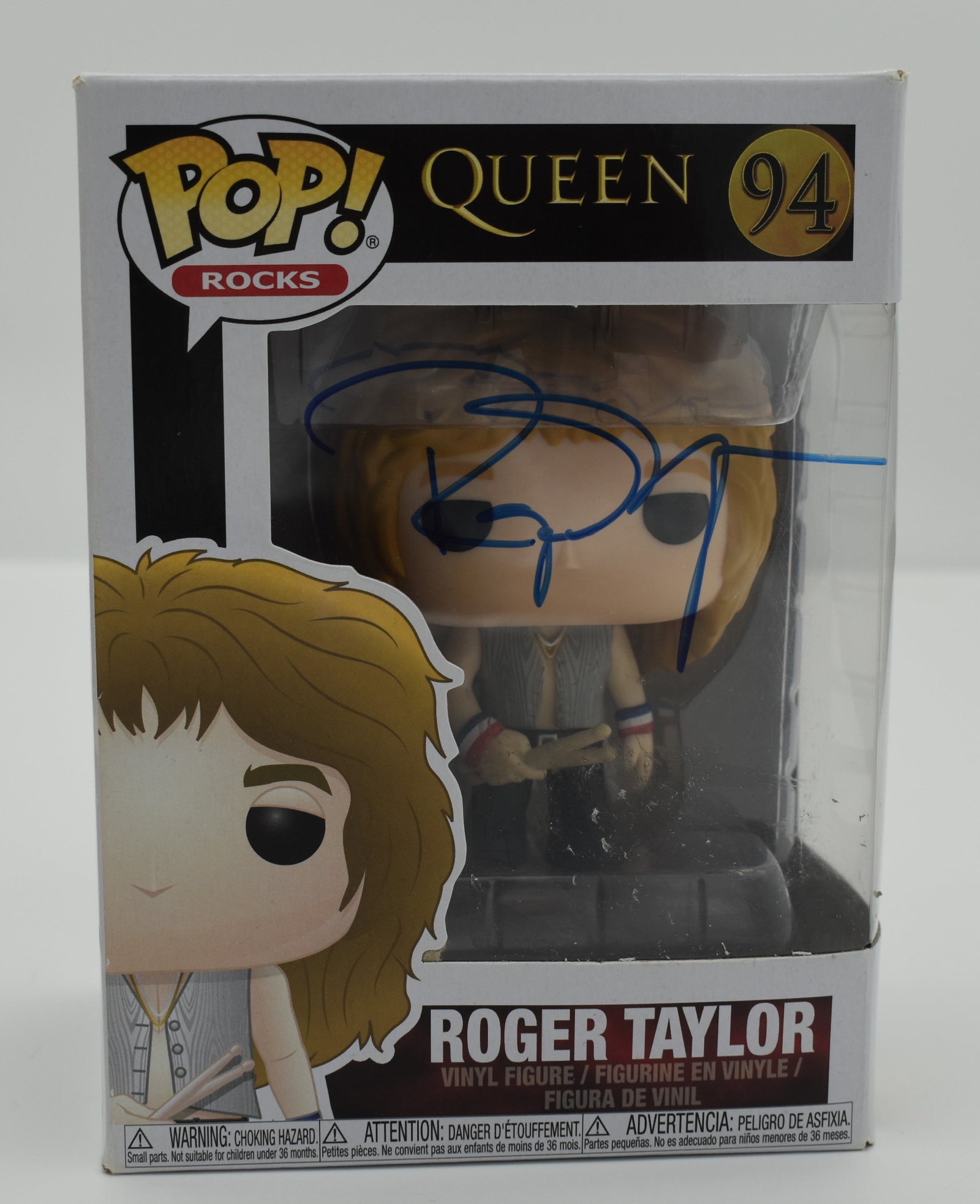 Roger Taylor autographed Funko #94: If you have any questions about an item, please message on LiveAuctioneers or send an email to bids@hiramsah.com . Displays listed are mockup photos unless listed differently in the description, Displ
