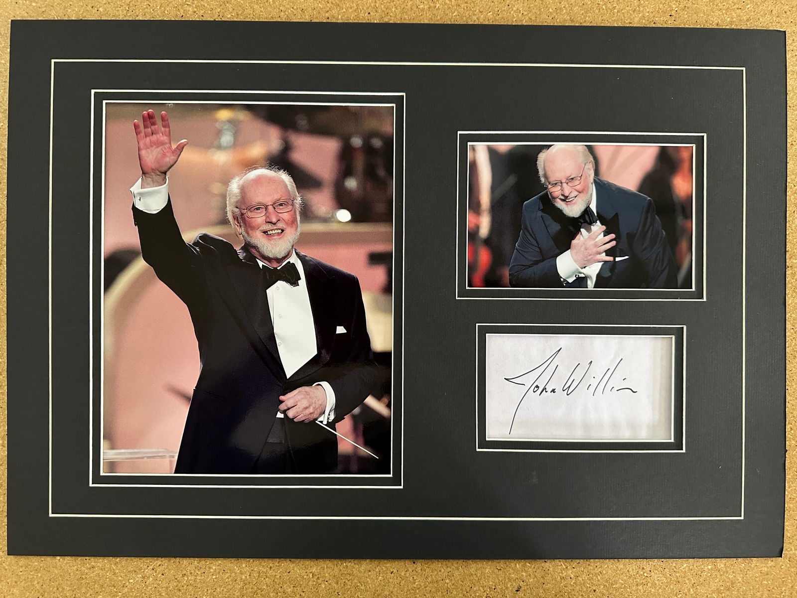 John Williams photo & signature matted display (1 of 1)