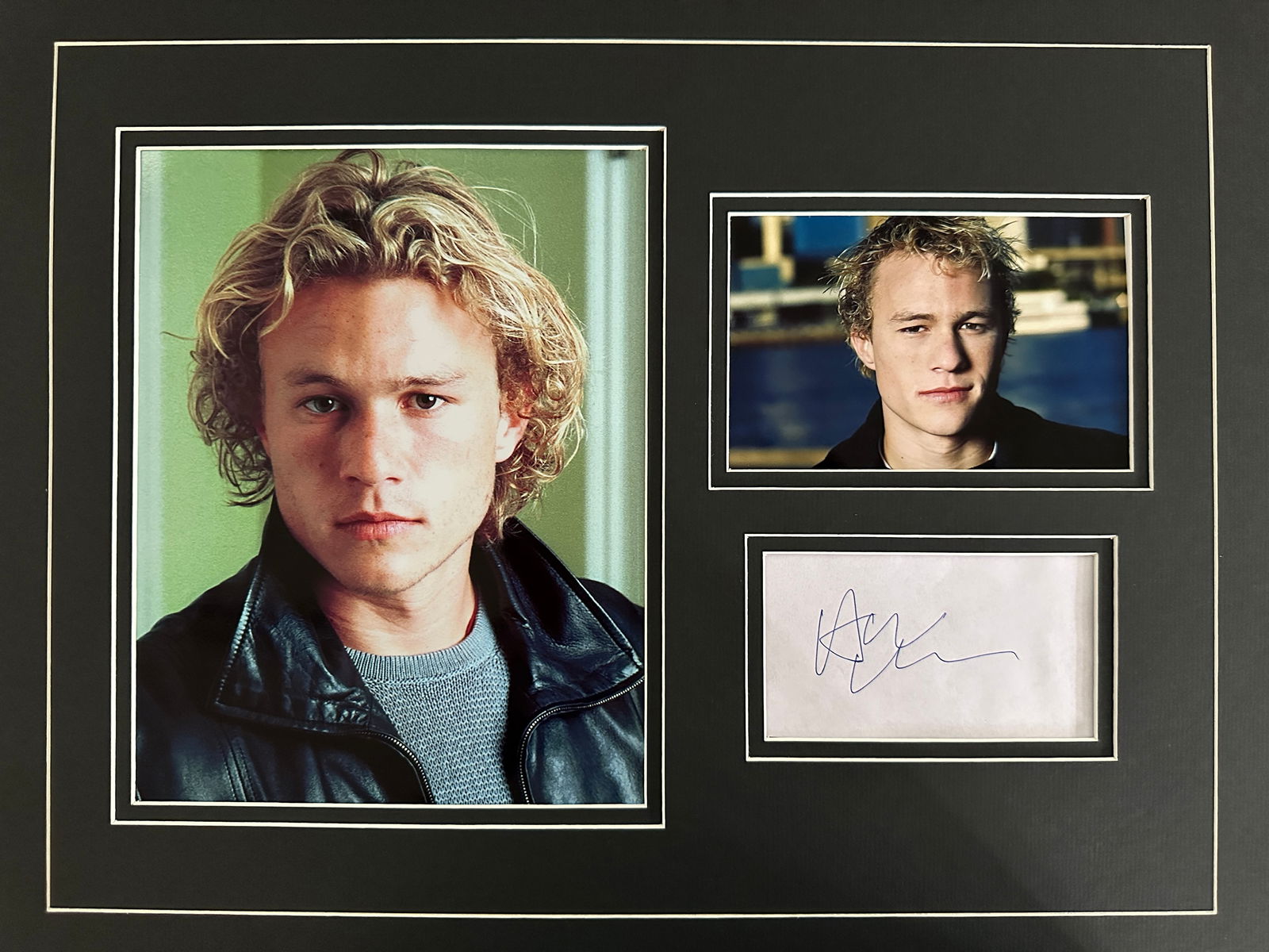 Heath Ledger photo & signature matted display (1 of 1)
