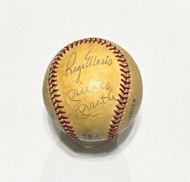 Roger Maris and Mickey Mantle autographed baseball (1 of 1)