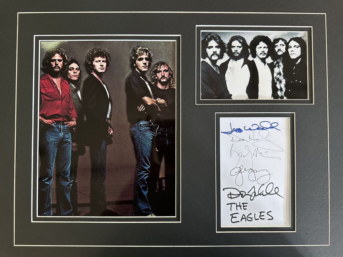 The Eagles Autographed Matted Display (1 of 1)