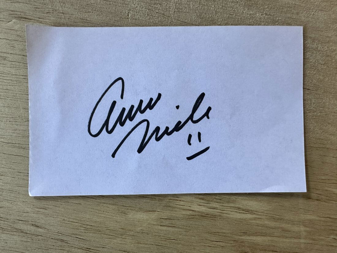 Anna Nicole Smith Autographed Page from a Autographed Book! (1 of 1)