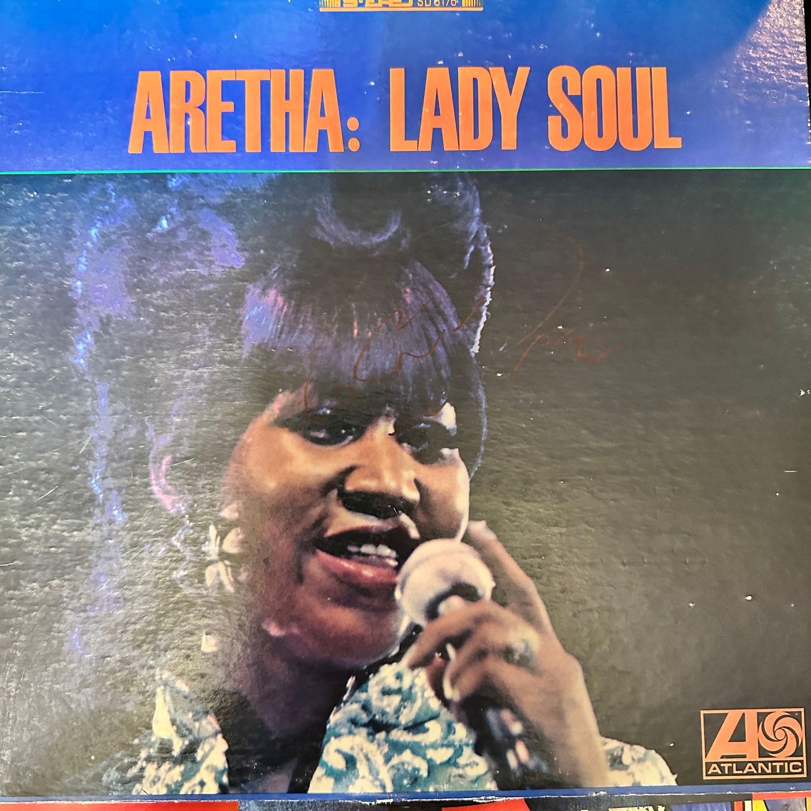 Aretha Franklin Autographed Handsigned Record Album with COA (1 of 1)