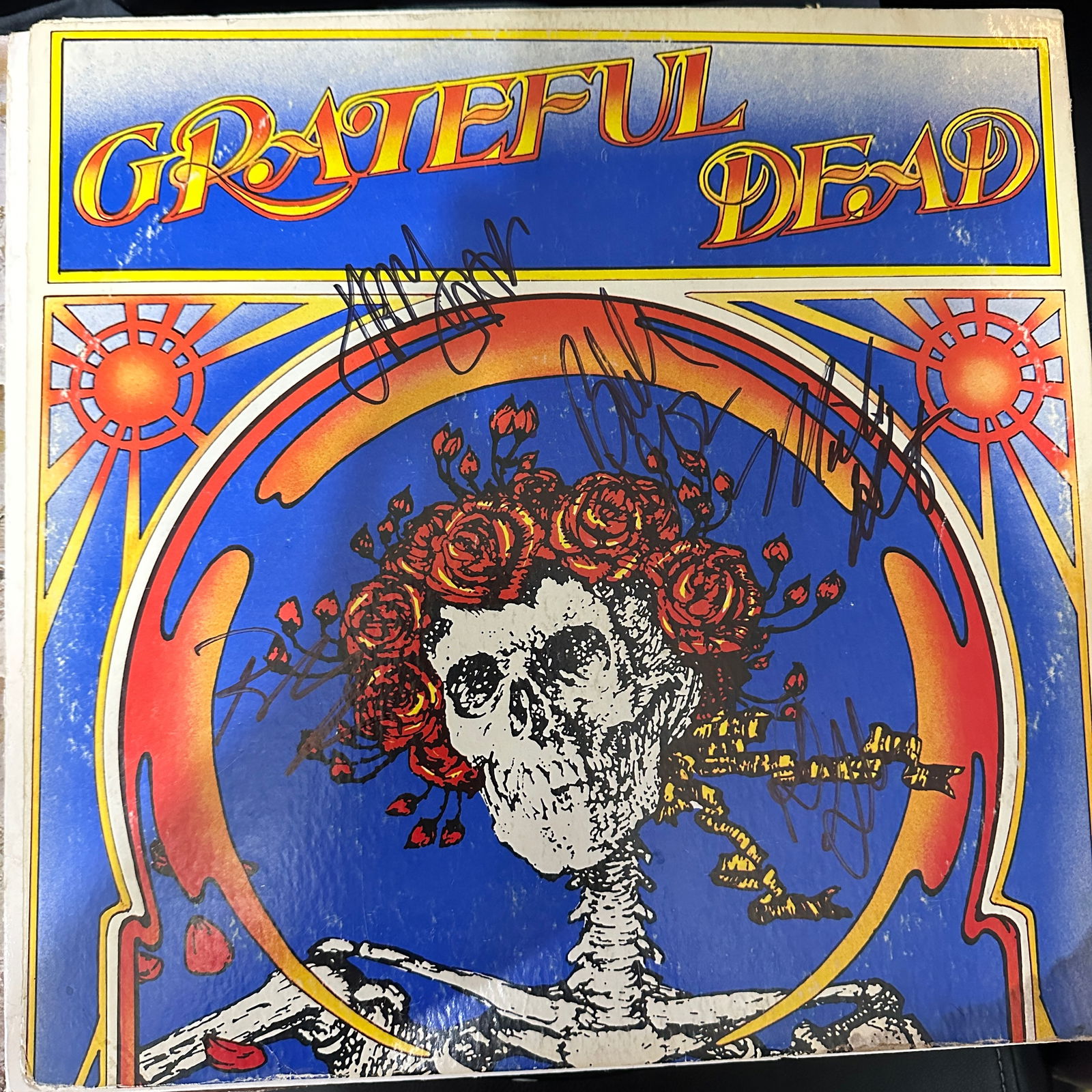 Grateful Dead Autographed Record ALBUM Jerry Bob Phil (1 of 1)