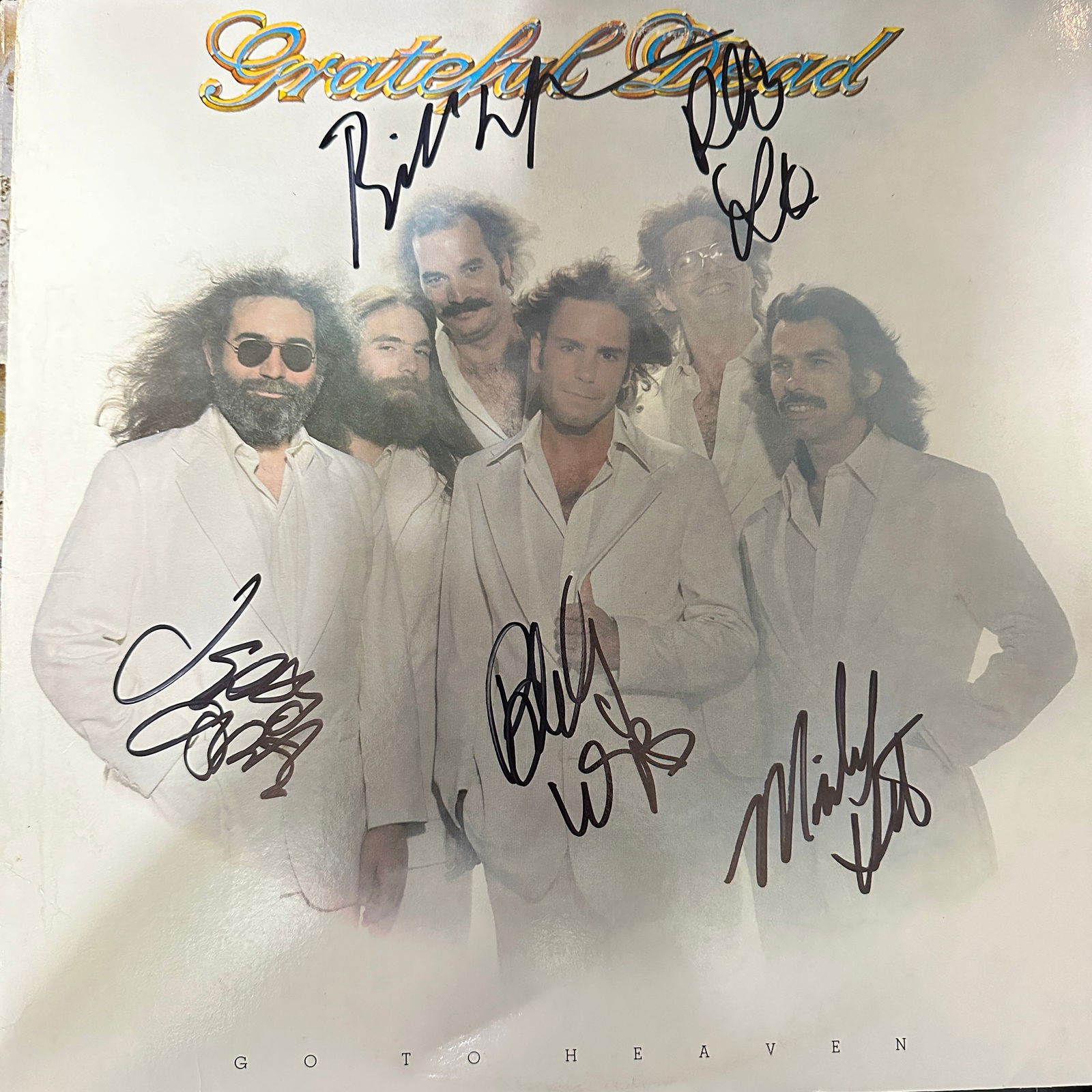 Grateful Dead Autographed Record ALBUM Jerry Bob Phil (1 of 1)