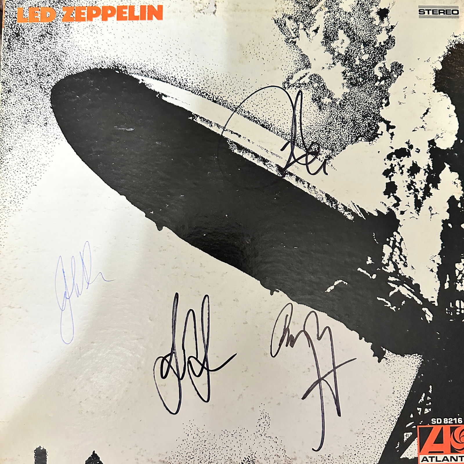 Led Zeppelin Autographed Hand Signed Record Album The Original LINEUP BONHAM (1 of 1)