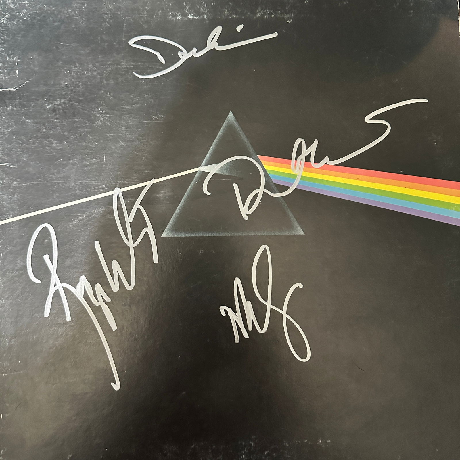 Pink Floyd Autographed Hand Signed Record Album WATERS GILMOUR MASON WRIGHT (1 of 1)