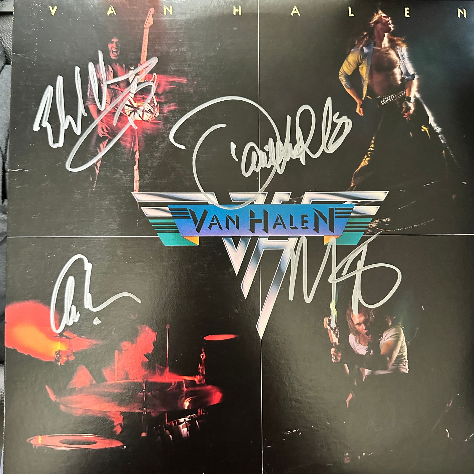 Van Halen Autographed Record Album w/coa All 4 Members (1 of 1)