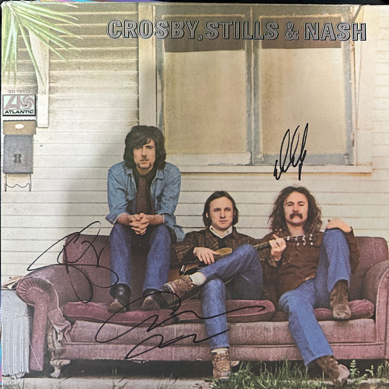 CROSBY STILLS NASH Autographed Record Album w/COA (1 of 1)