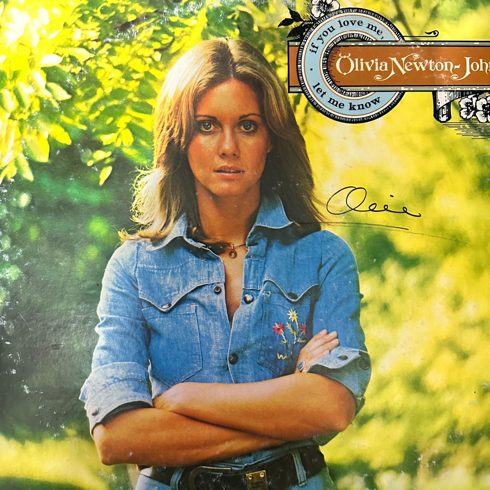 Olivia Newton John Autographed ALBUM W/COA (1 of 1)