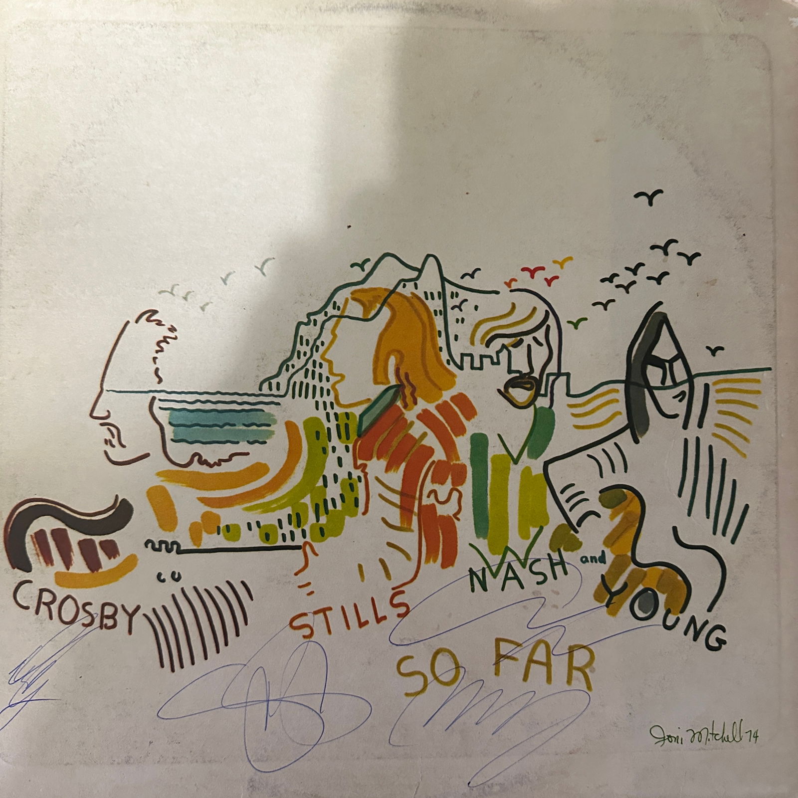 CSNY Autographed So Far Autographed Record ALBUM W/COA (1 of 1)