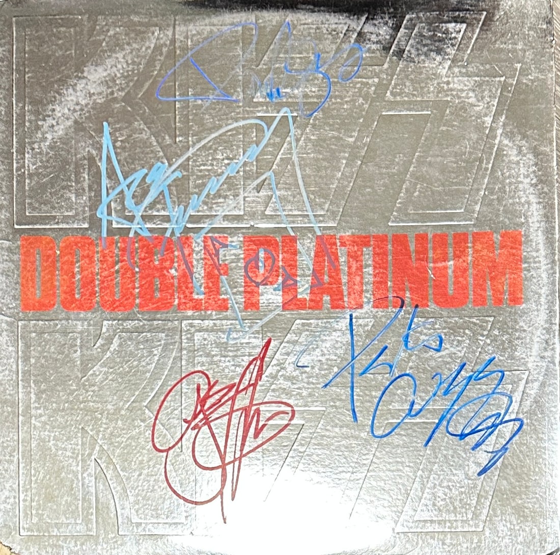 Kiss Autographed Album ACE PETER PAUL GENE W/COA: If you have any questions about an item, please message on LiveAuctioneers or send an email to bids@hiramsah.com . Displays listed are mockup photos unless listed differently in the description, Displ