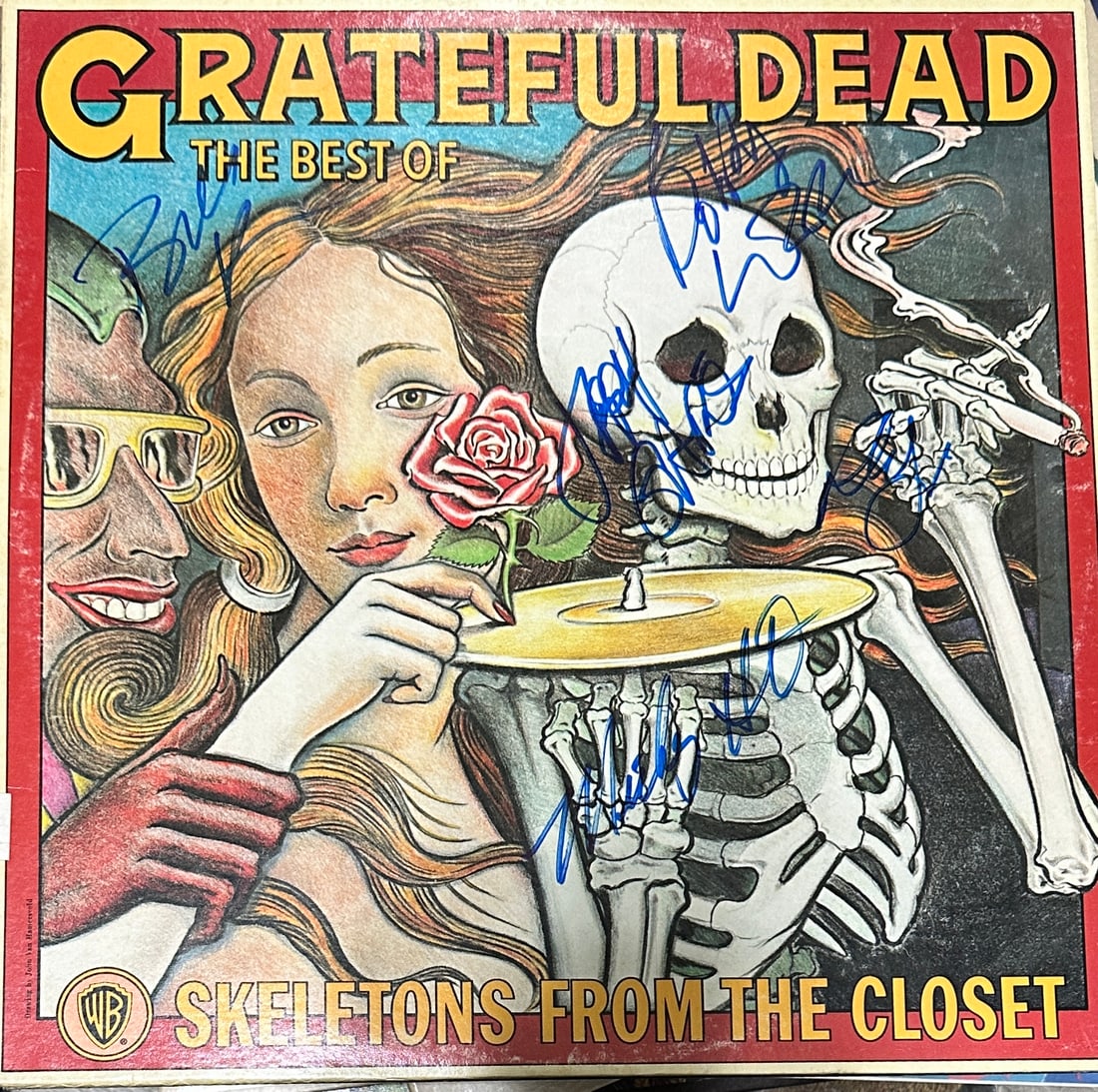 Grateful Dead AUTOGRAPHED Record Album JERRY BOB PHIL MICKEY BILL W/COA (1 of 2)