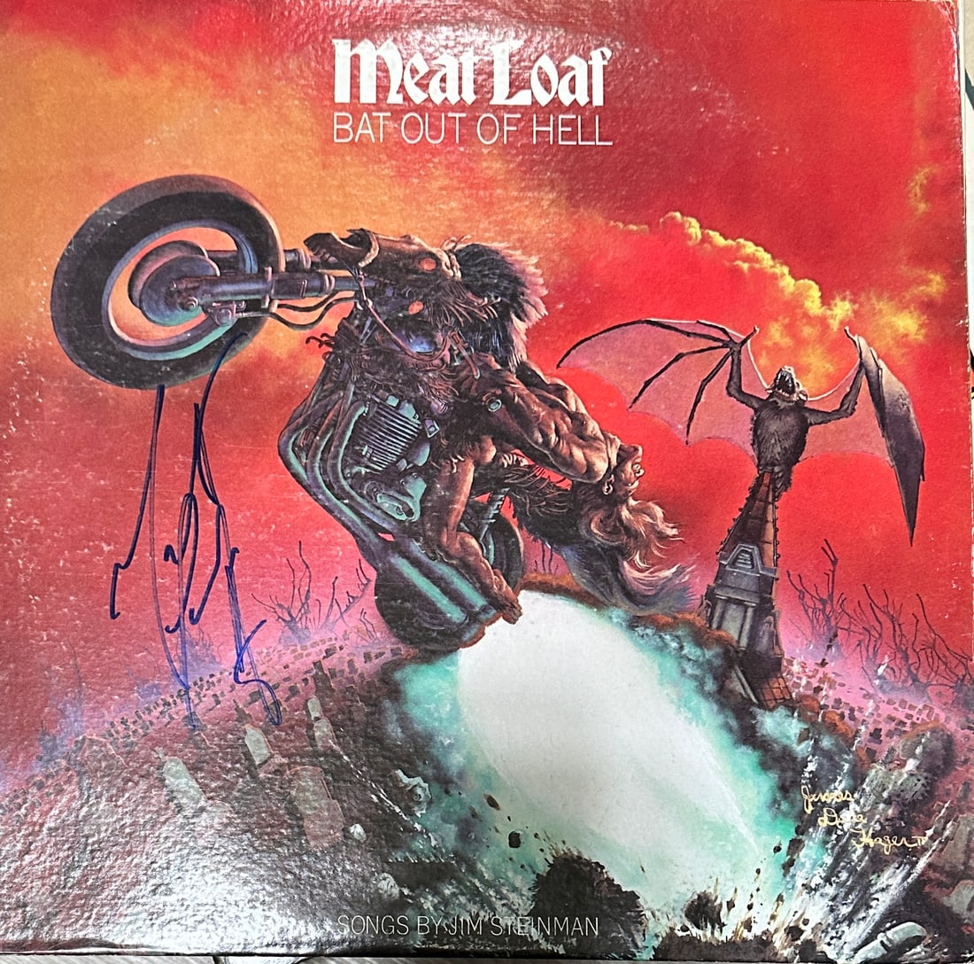 Meat Loaf Autographed ALBUM W/COA (1 of 2)