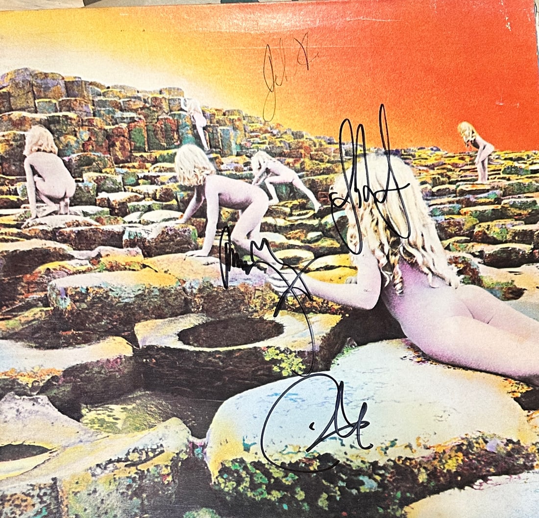 Led Zeppelin Autographed BONHAM PAGE JONES PLANT (1 of 2)