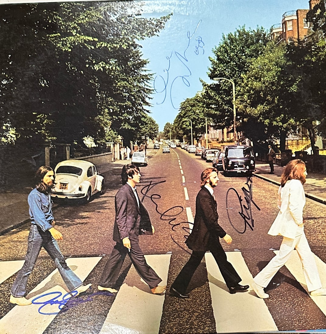 The Beatles Autographed Album JOHN PAUL GEORGE RINGO W/COA: If you have any questions about an item, please message on LiveAuctioneers or send an email to bids@hiramsah.com . Displays listed are mockup photos unless listed differently in the description, Displ