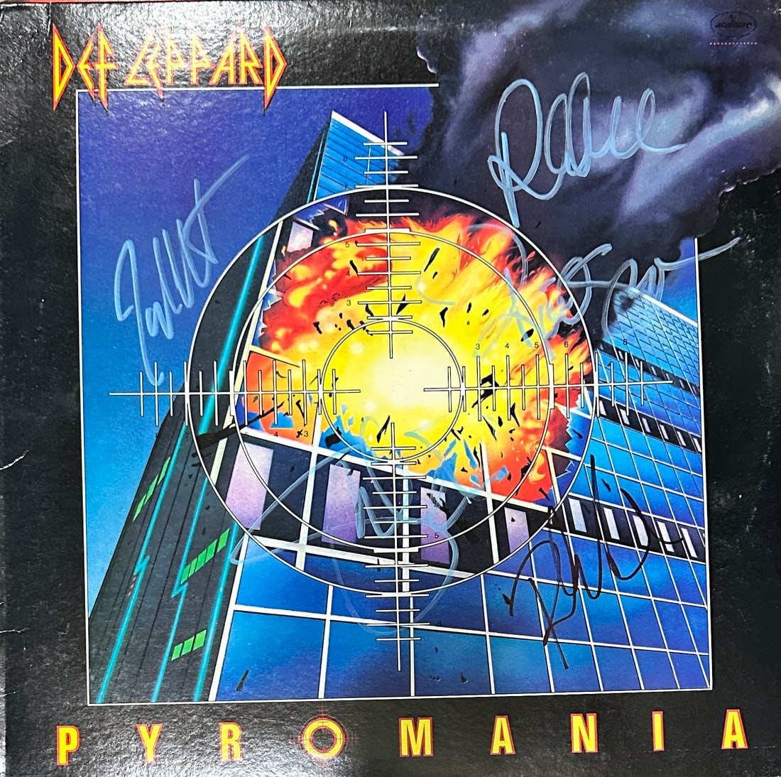 Def Leppard Autographed Album CLARK ERA (1 of 3)