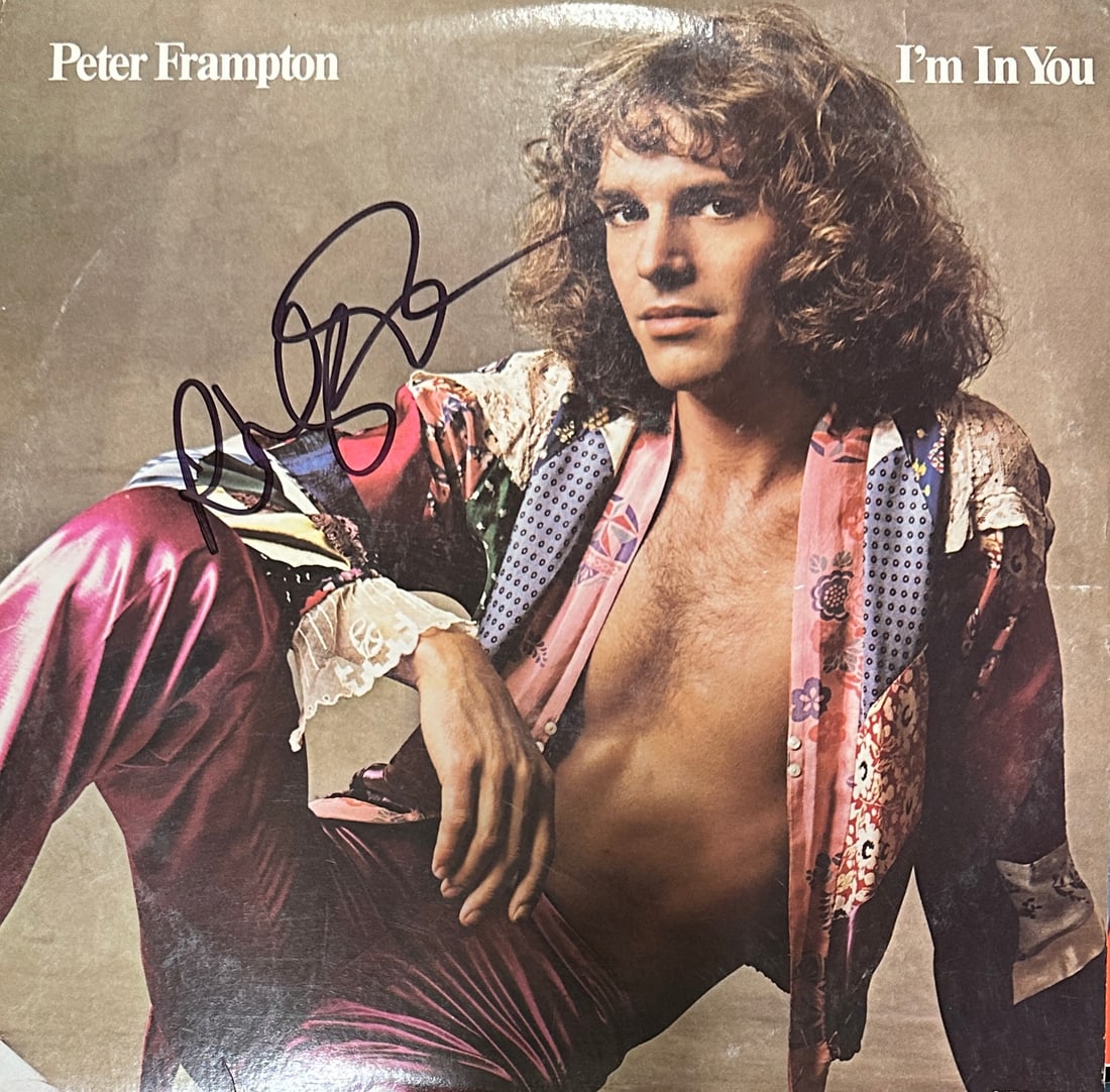 Peter Frampton Autographed Album w/COA: If you have any questions about an item, please message on LiveAuctioneers or send an email to bids@hiramsah.com . Displays listed are mockup photos unless listed differently in the description, Displ