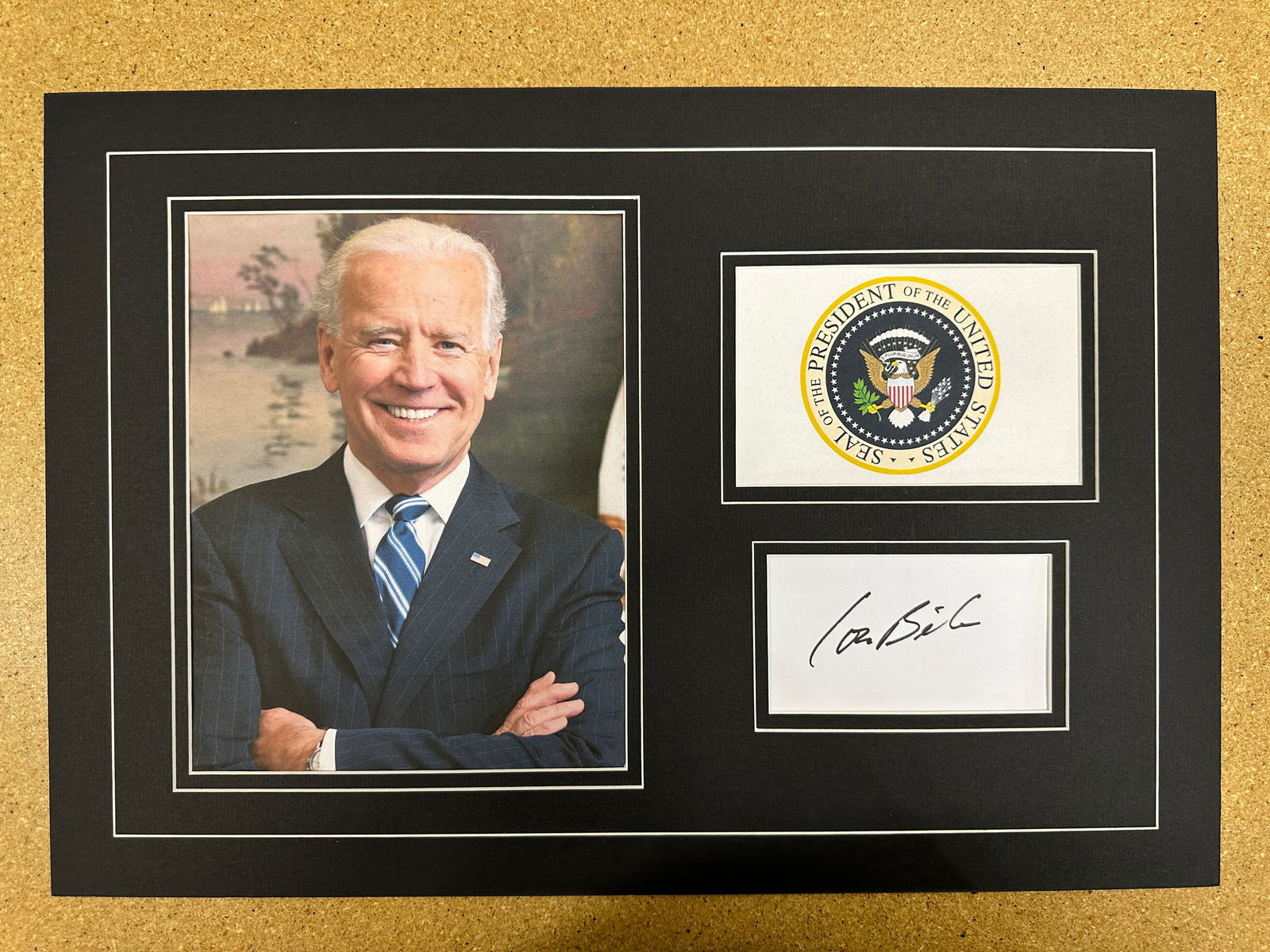 Joe Biden Autographed Display W/COA (1 of 2)
