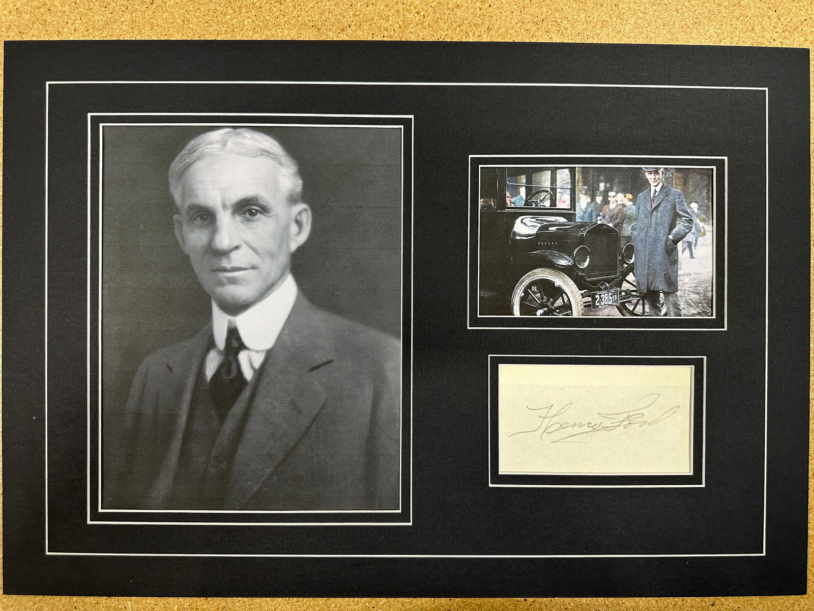 Henry Ford Autographed Display (1 of 2)