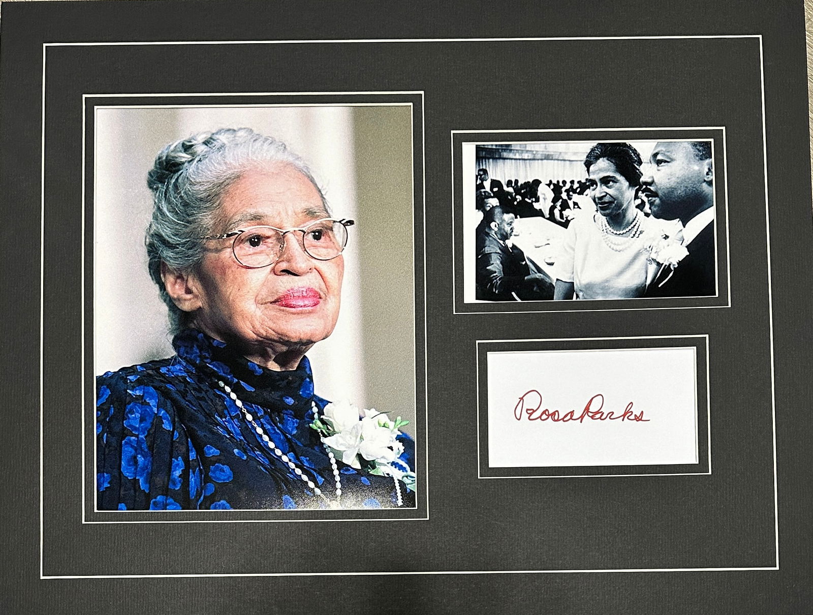 Rosa Parks AUTOGRAPHED Display (1 of 2)