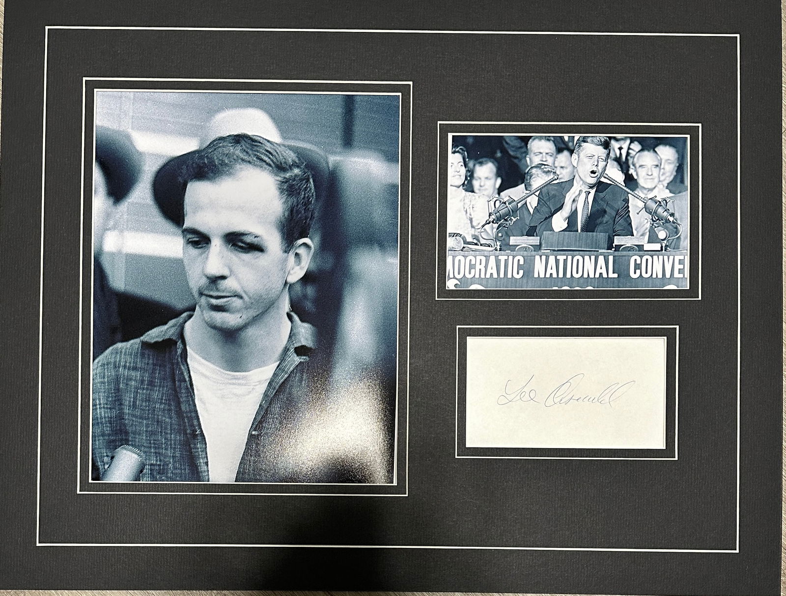Lee Harvey Oswald Autographed Display (1 of 2)