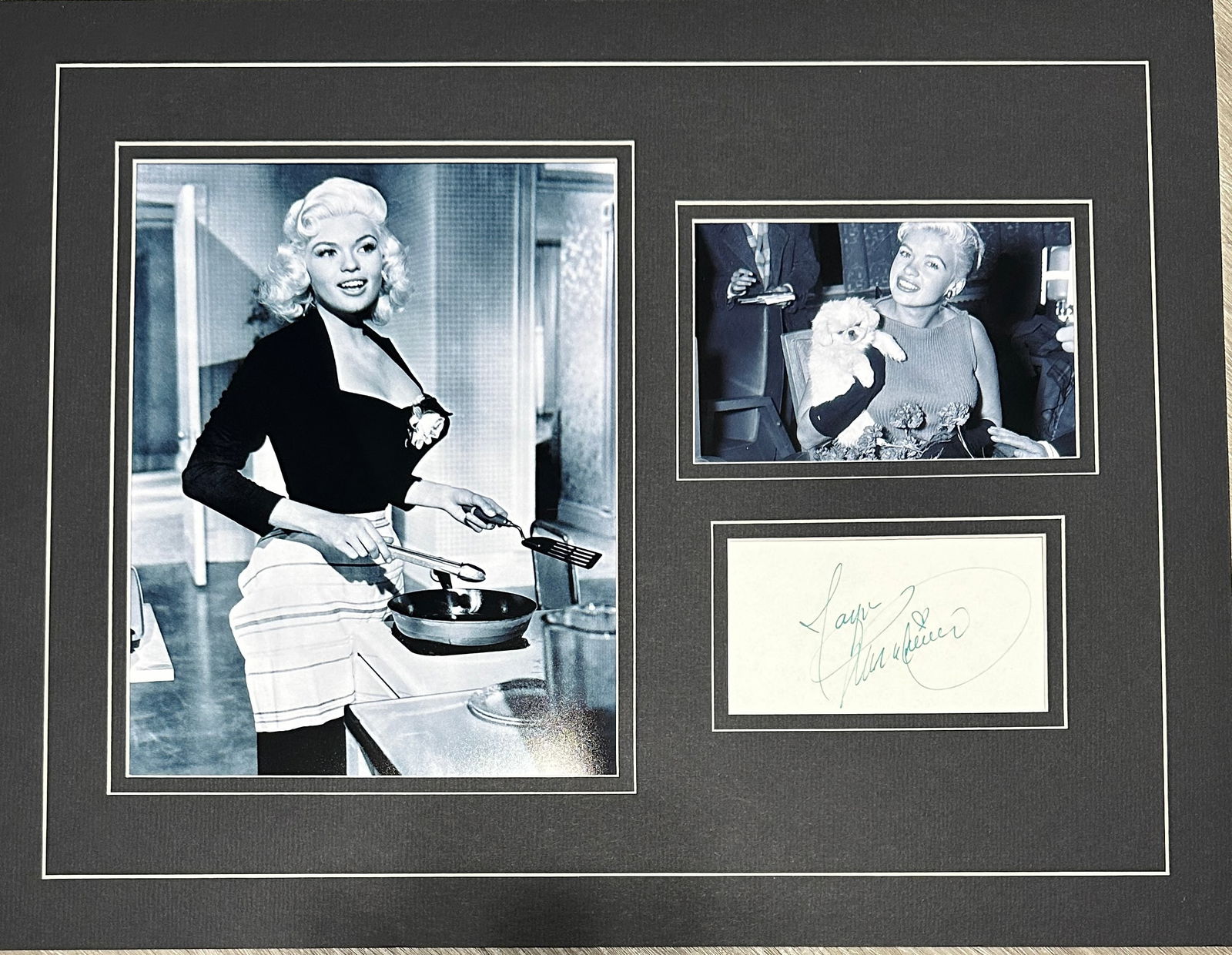 Jayne Mansfield Autographed Display (1 of 2)