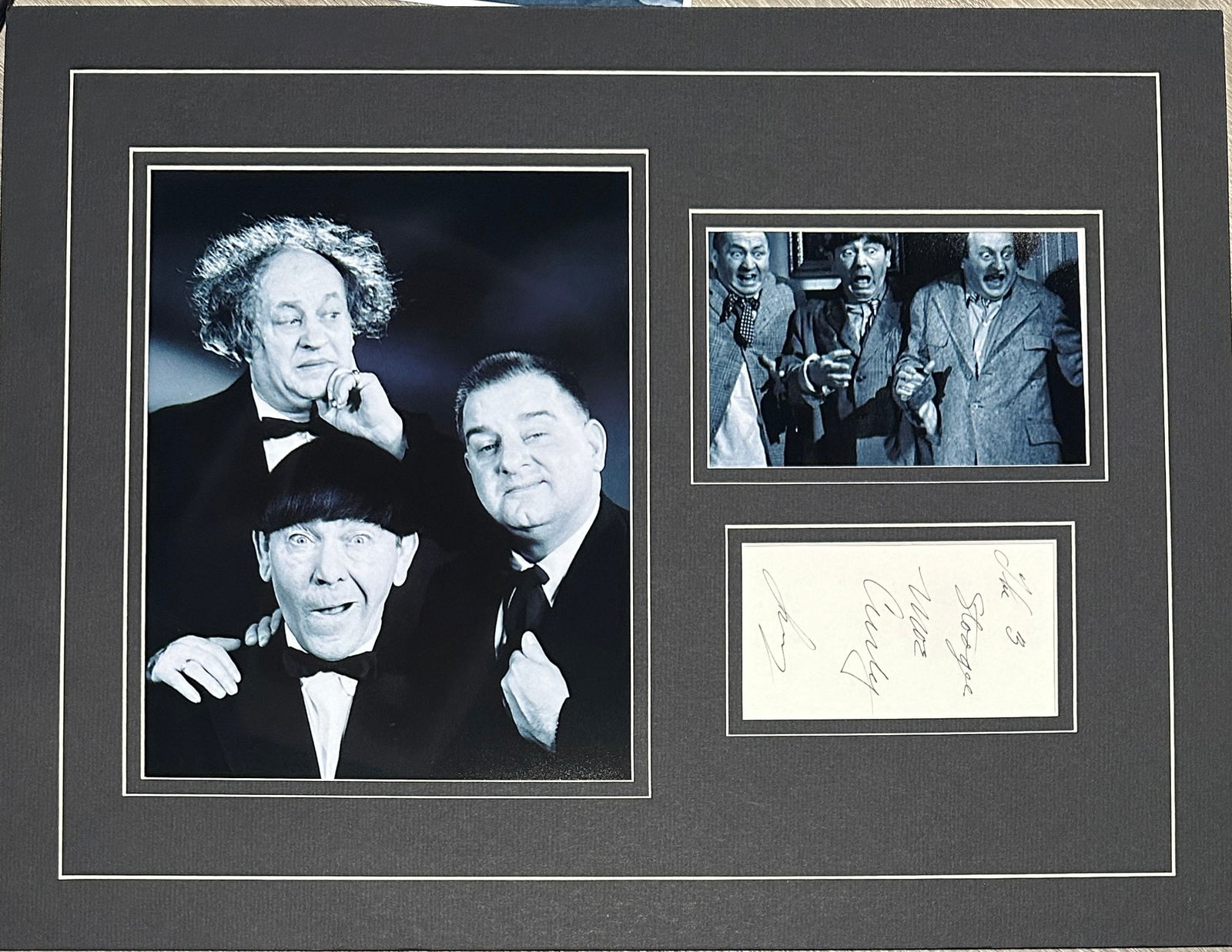 The 3 Stooges Autographed Display (1 of 2)